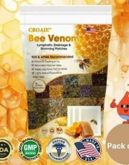Bee Venom Lymphatic Daiamage & Sliming Patches (10 Patches) (BUY 1 GET 1 FREE)